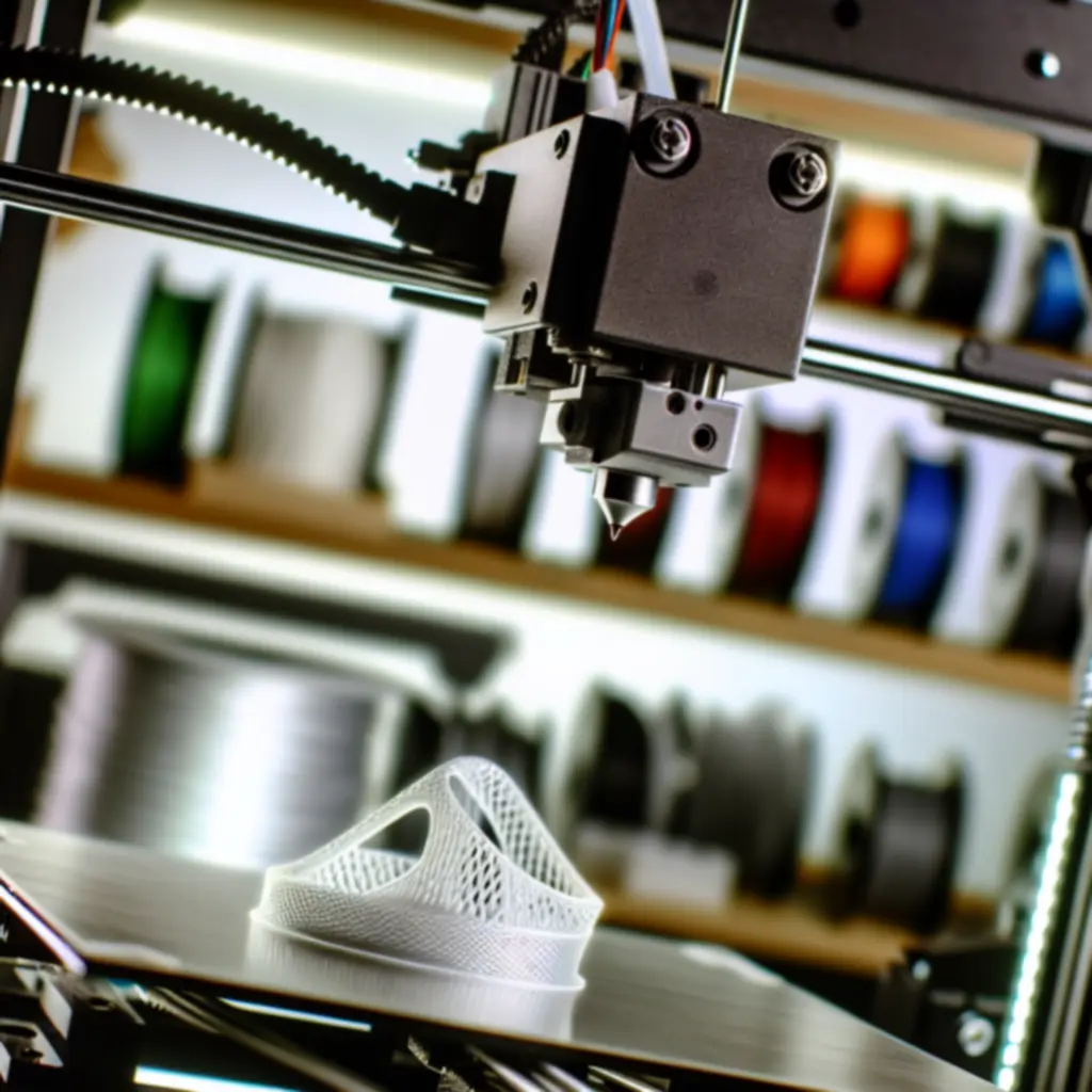 Drukarka 3D w trakcie pracy